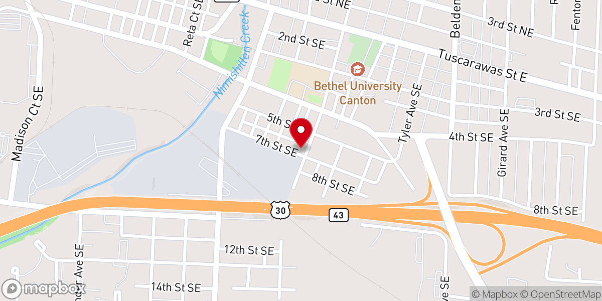 Map showing location of Abundance of God Christian Church