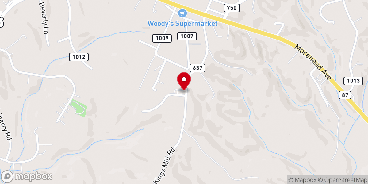 Map showing location of New Bethel Progressive Baptist