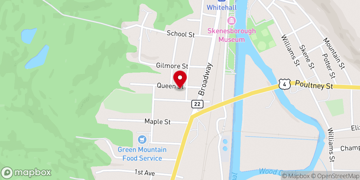 Map showing location of Grace Baptist Church