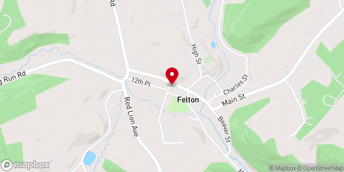 Map showing location of Faith Baptist Church