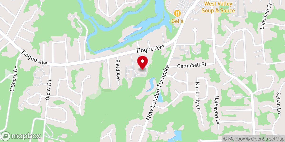 Map showing location of Christian Hill Community Church
