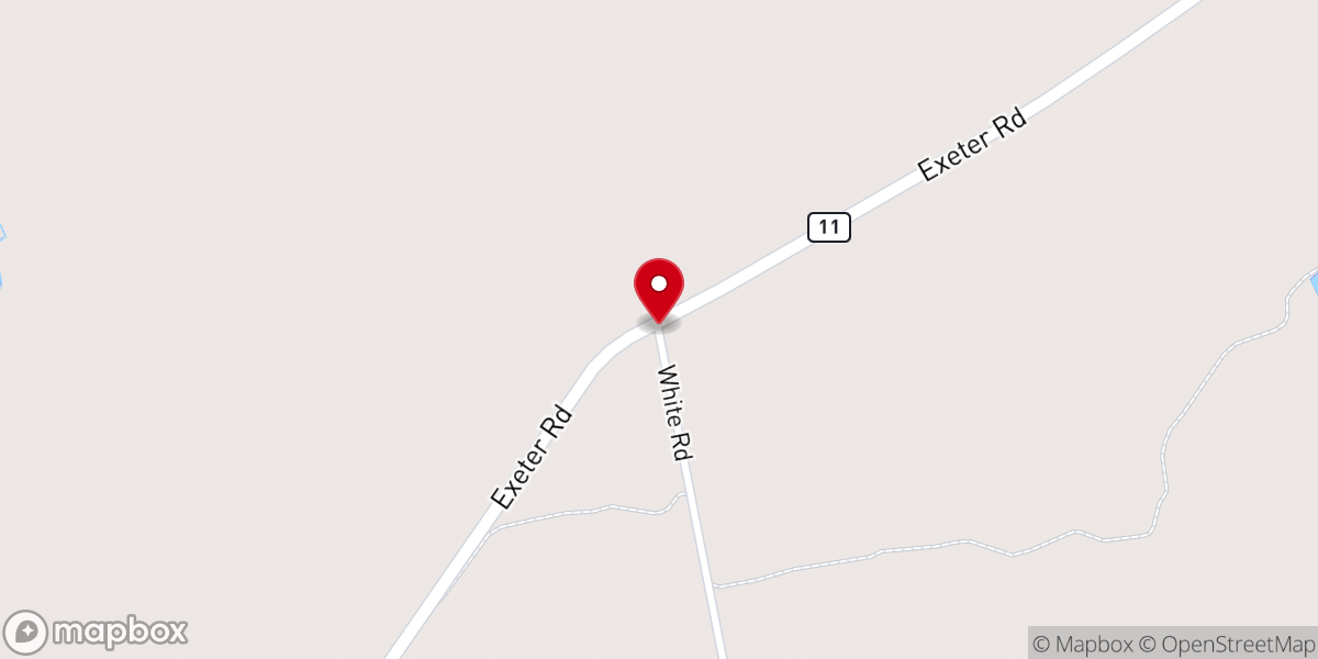 Map showing location of Morse's Corner Baptist Church