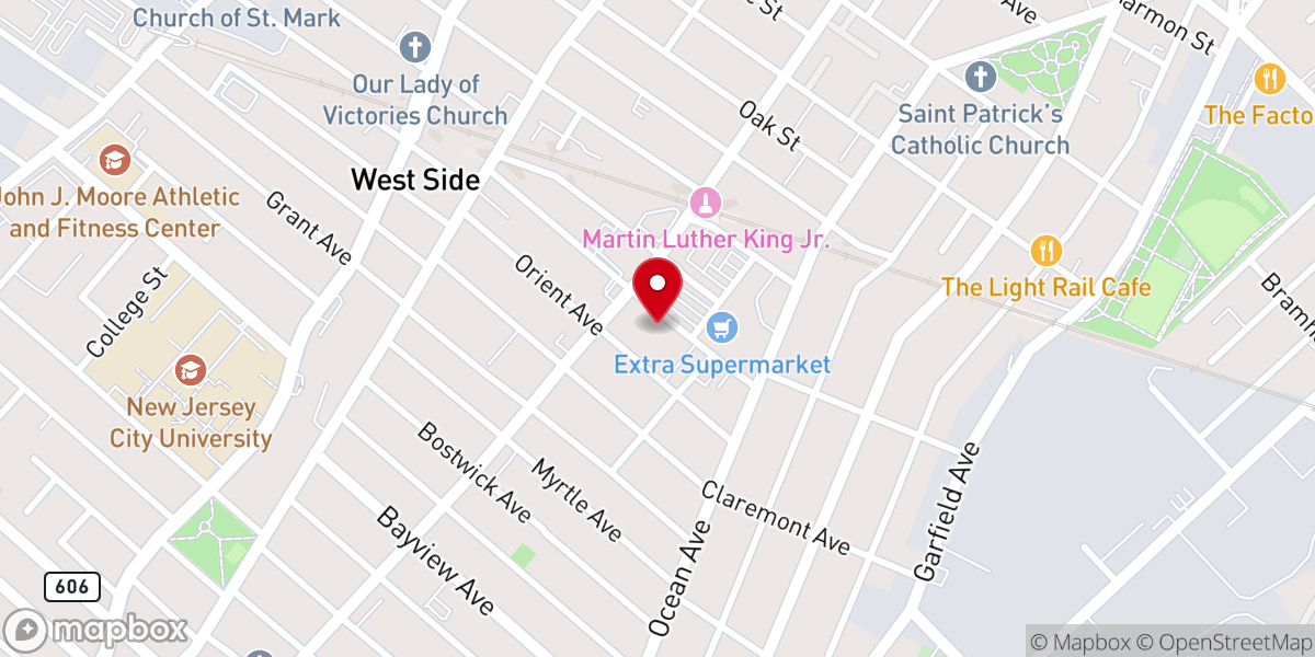 Map showing location of Emmanuel Pentecostal Church