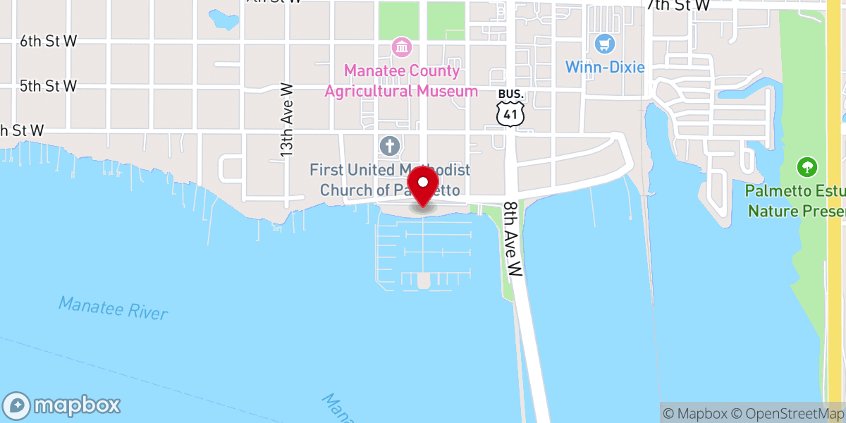 Map showing location of Safe Harbor Regatta Pointe