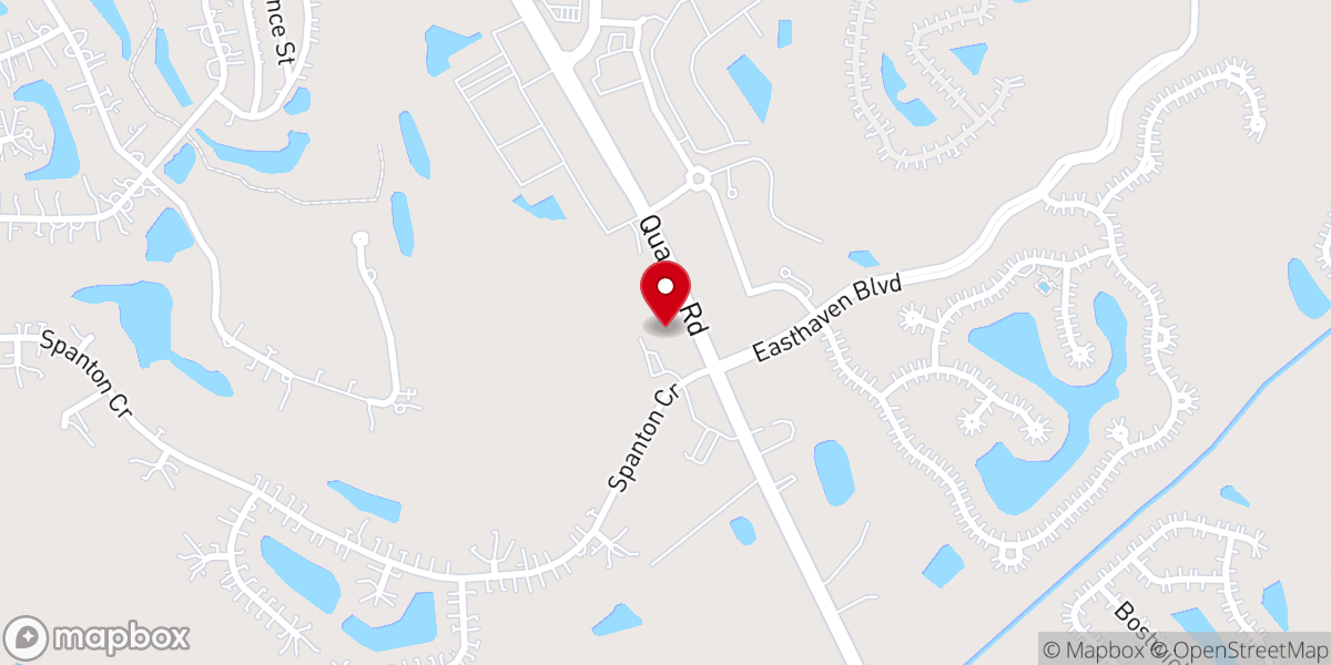 Map showing location of Christ Presbyterian Church