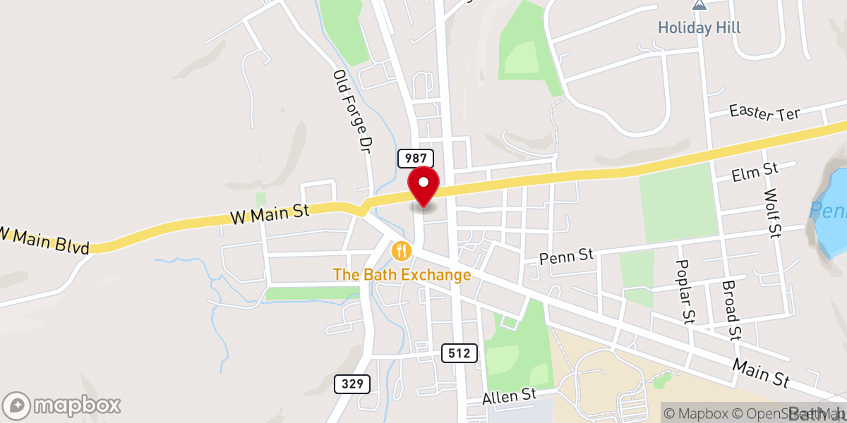 Map showing location of Christ UCC Church