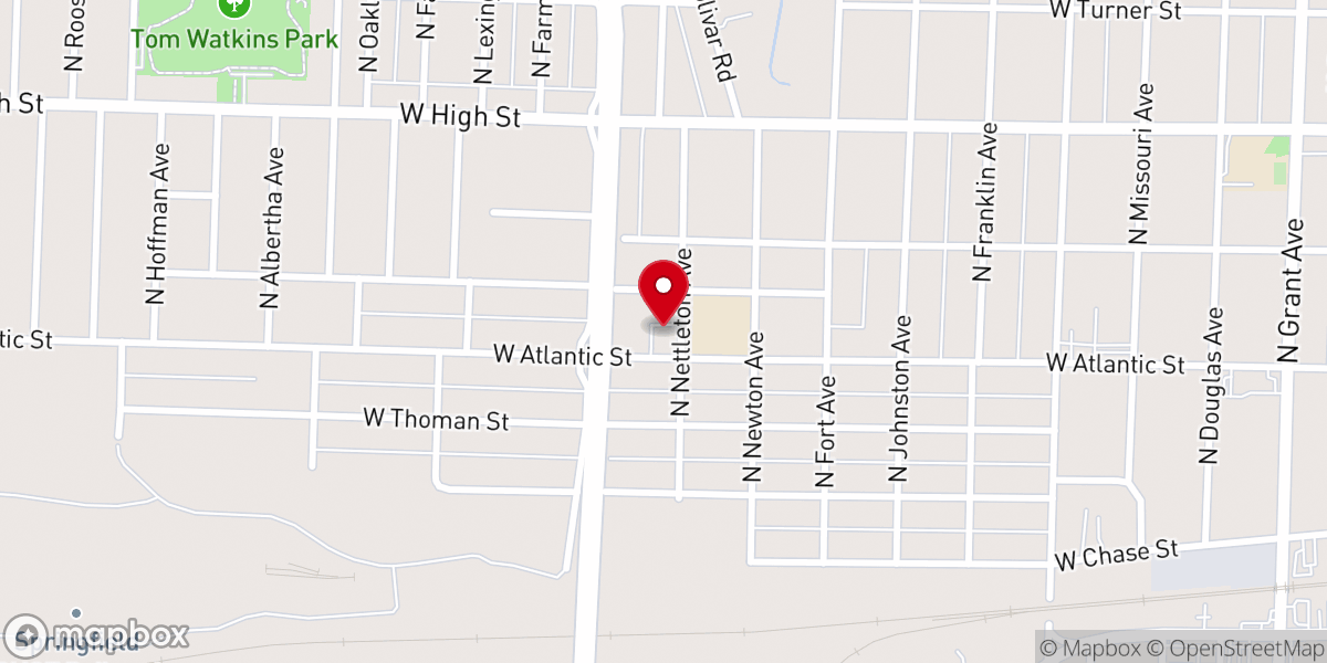 Map showing location of Queen of All Saints Catholic