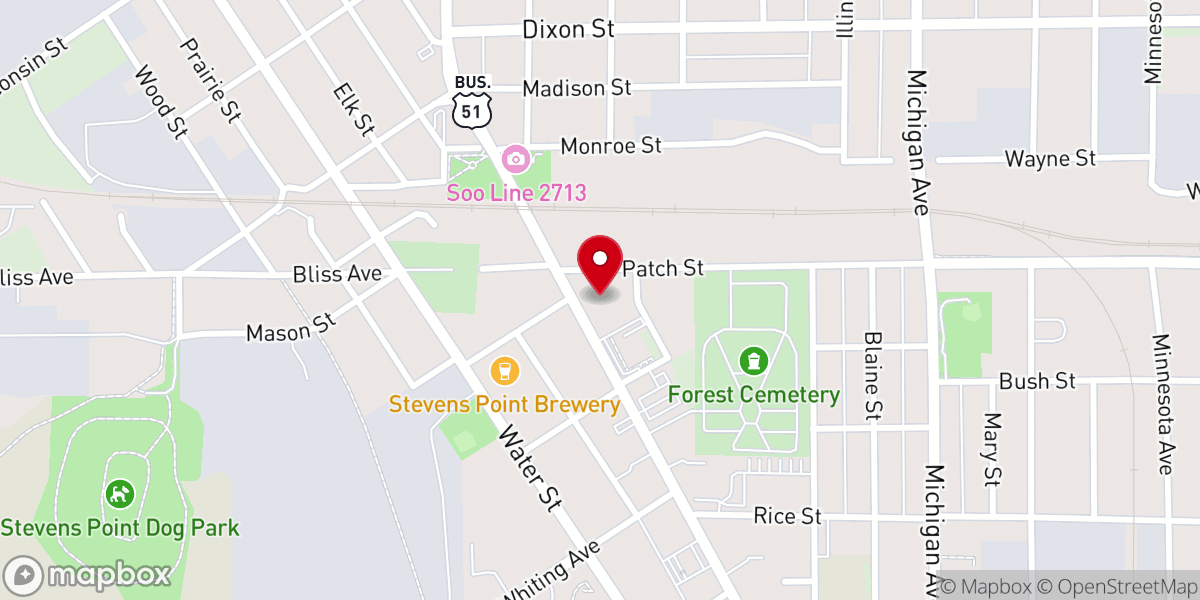 Map showing location of The Glass Station