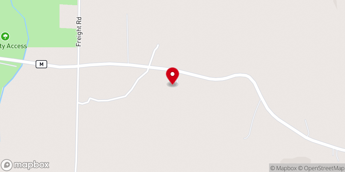 Map showing location of Green Mountain Church