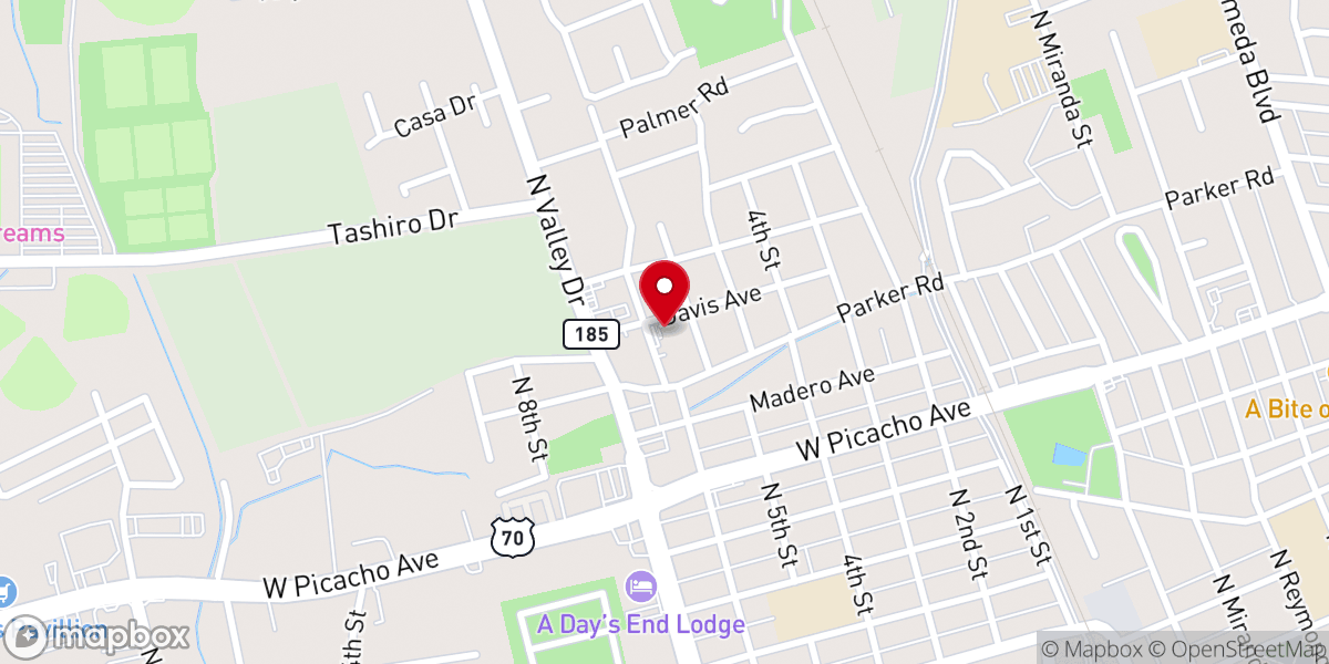 Map showing location of Freedom Church of Las Cruces