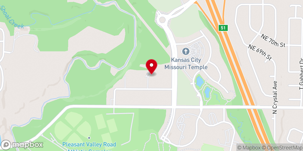 Map showing location of Vine of Life Family Church
