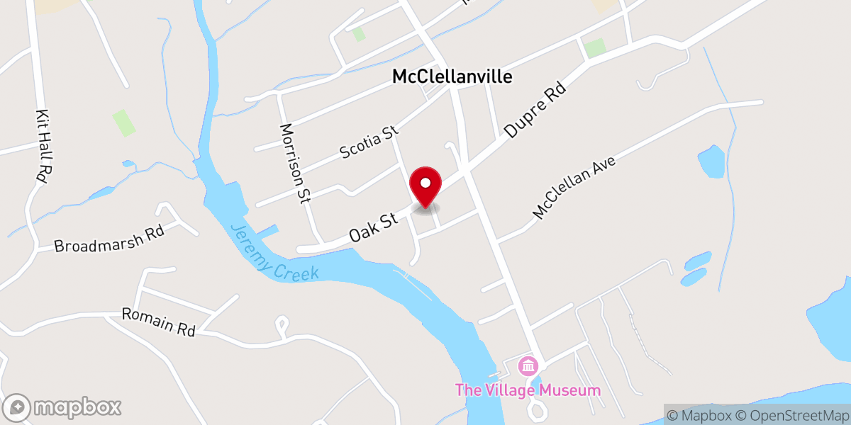 Map showing location of St James Santee Episcopal Chapel of Ease