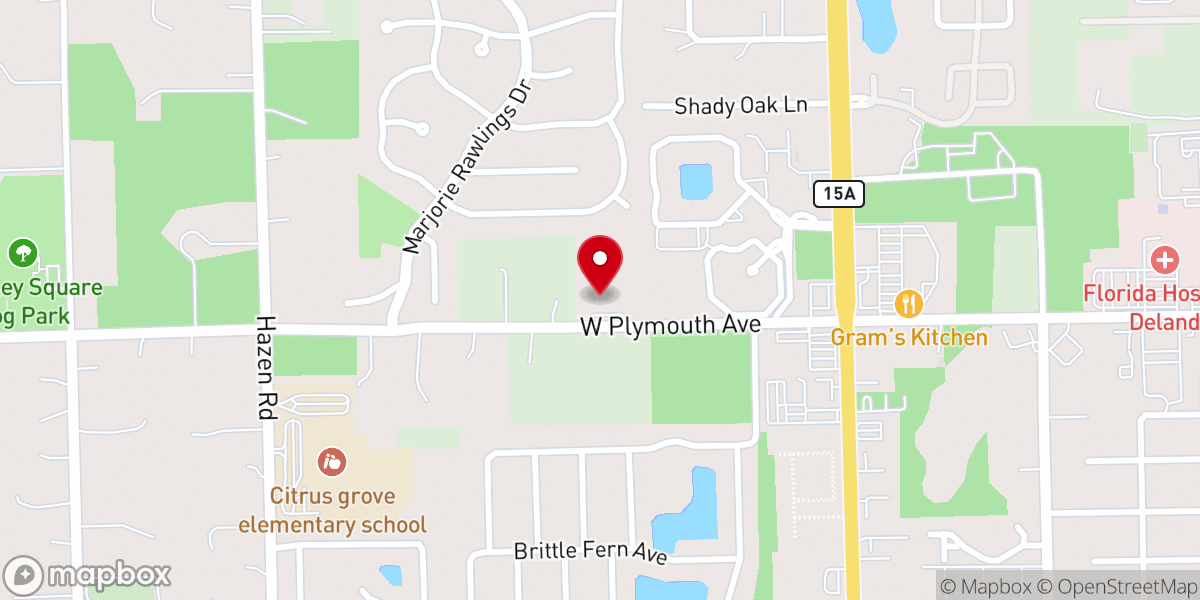 Map showing location of Liberty Independent Baptist