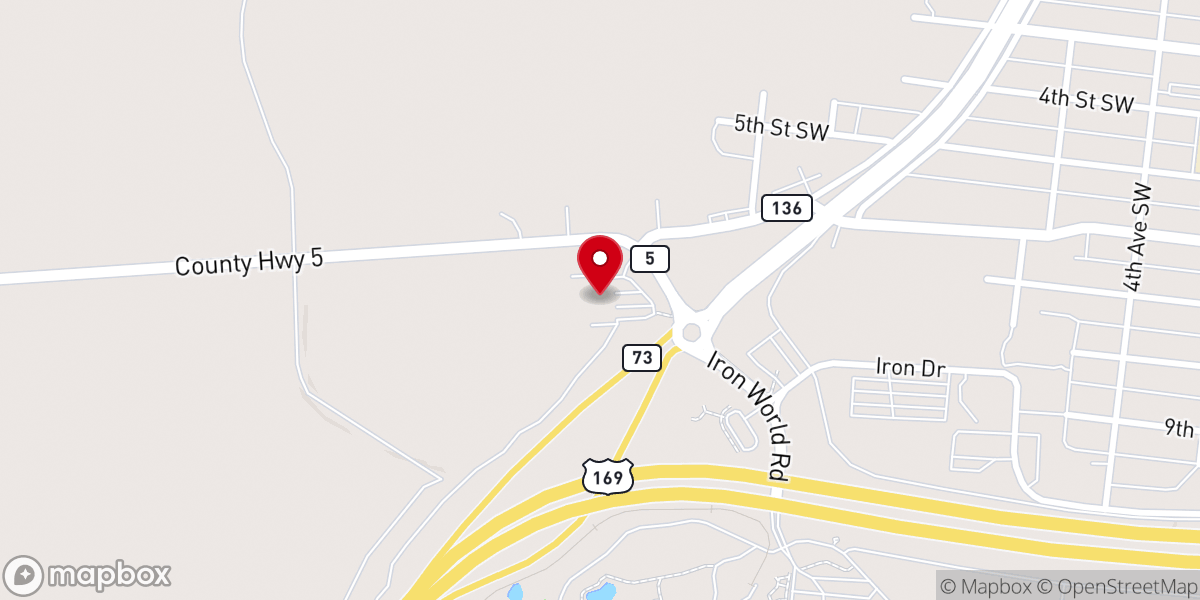 Map showing location of Chisholm Baptist Church