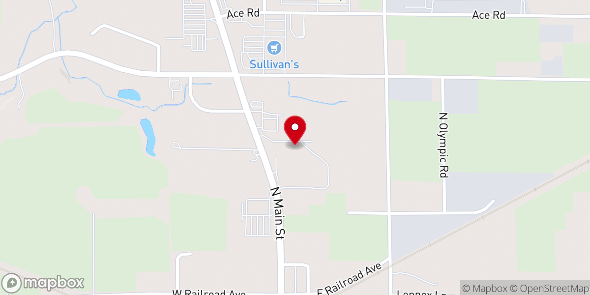 Map showing location of Living Faith Church