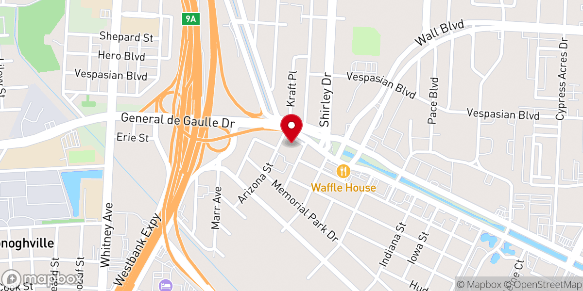 Map showing location of Calvary Baptist Church