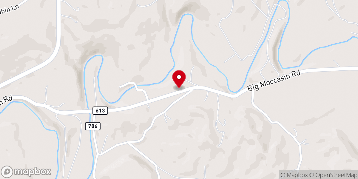 Map showing location of New Bethel Church