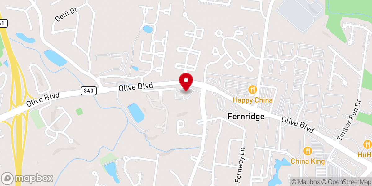 Map showing location of Holy Cross Lutheran Church