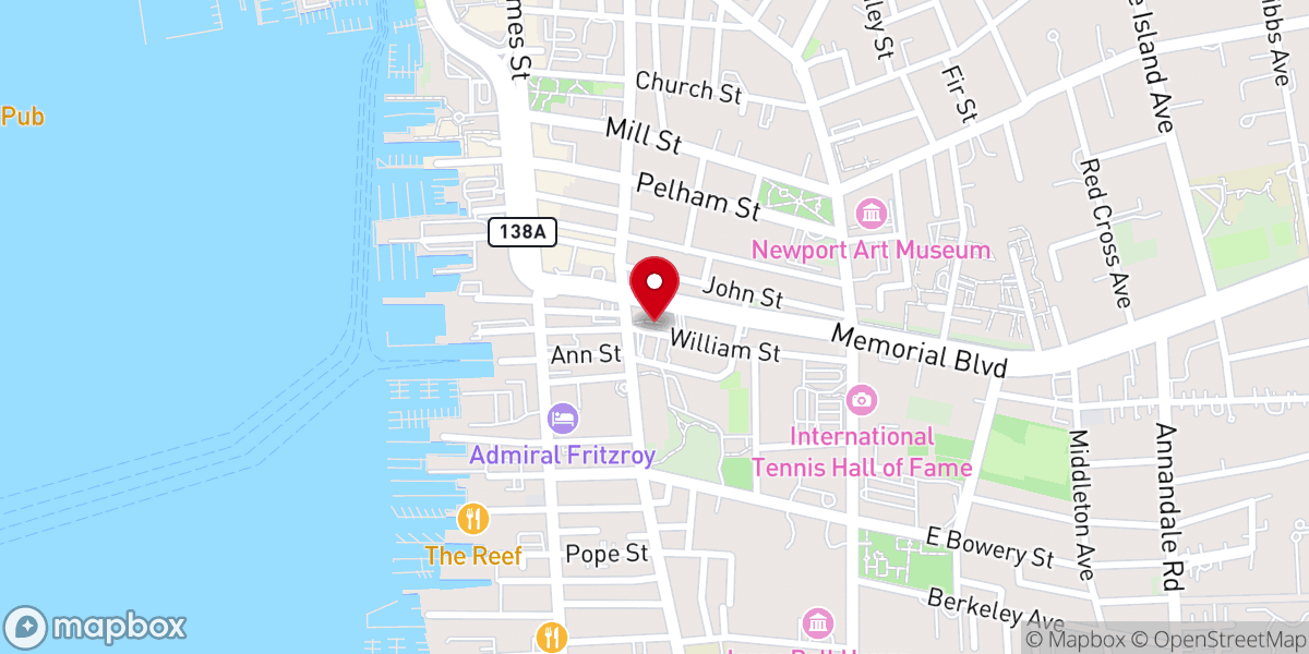 Map showing location of St. Mary Roman Catholic Church : Newport