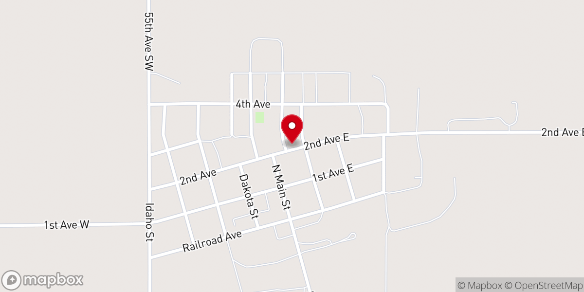 Map showing location of St Theresa Catholic Church