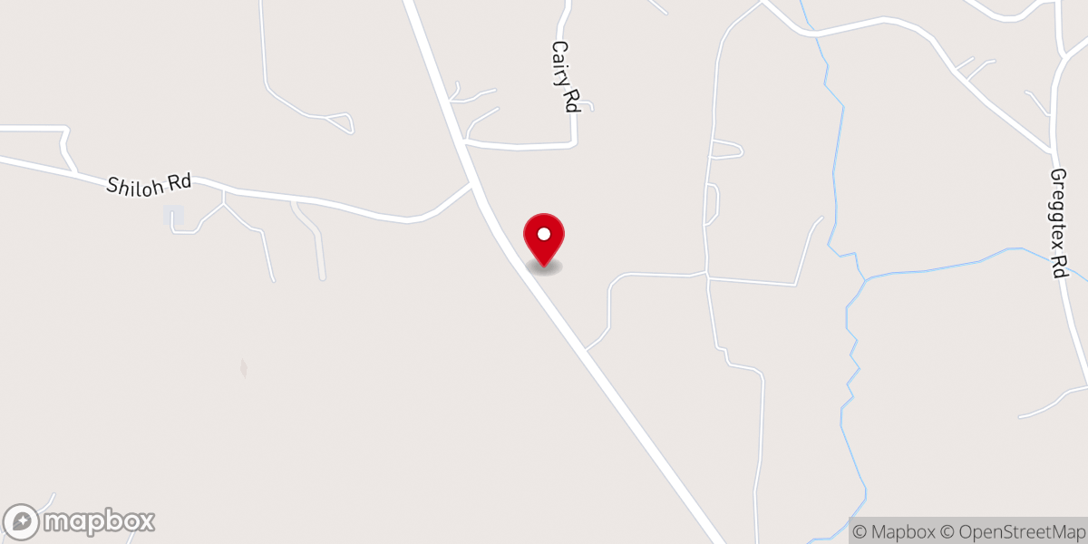 Map showing location of Calvary Chapel Piney Woods