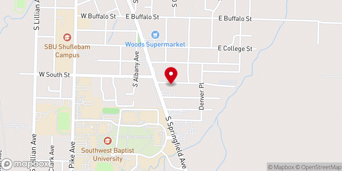 Map showing location of Mid-Lakes Baptist Association