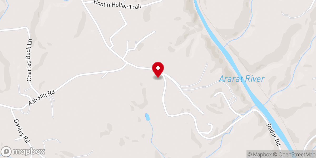 Map showing location of Bryant Chapel Baptist Church