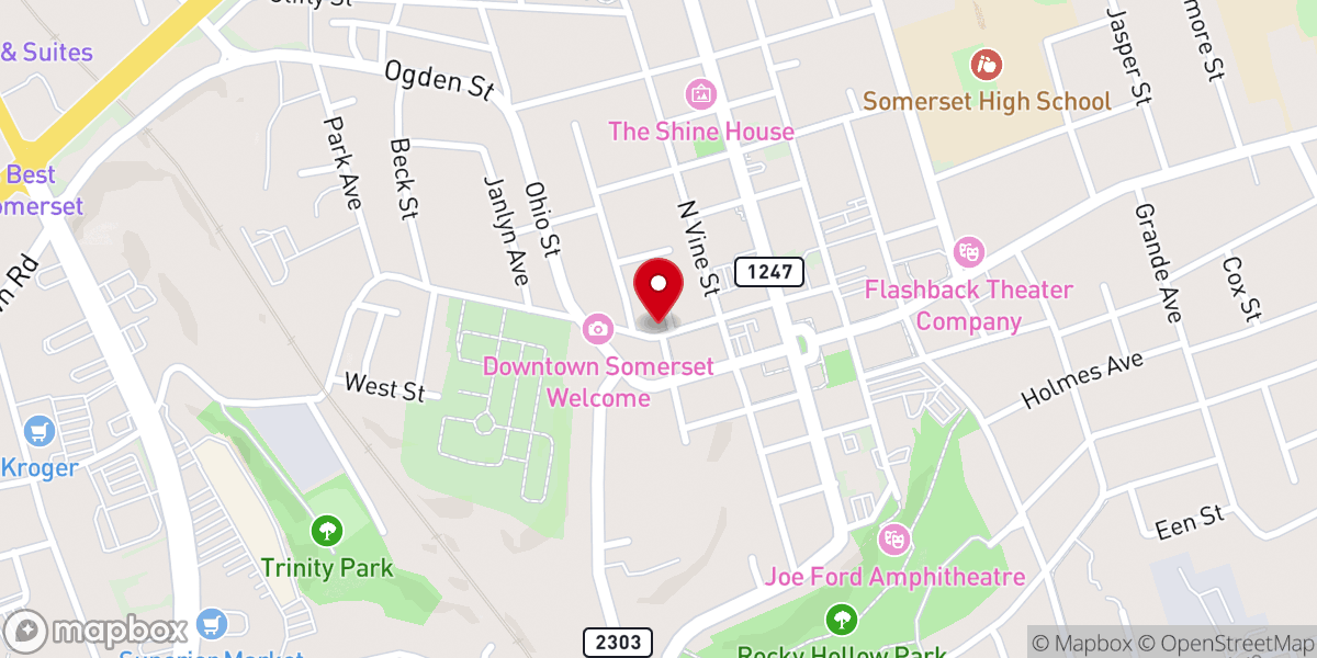 Map showing location of St Patrick Episcopal Church