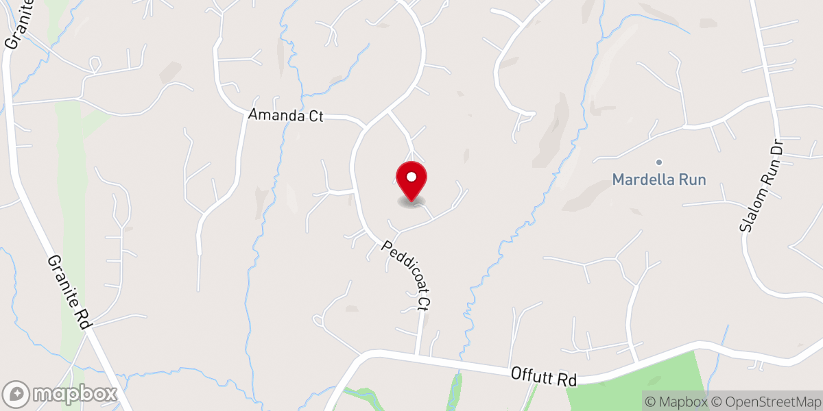 Map showing location of Cherith Brook Ministries
