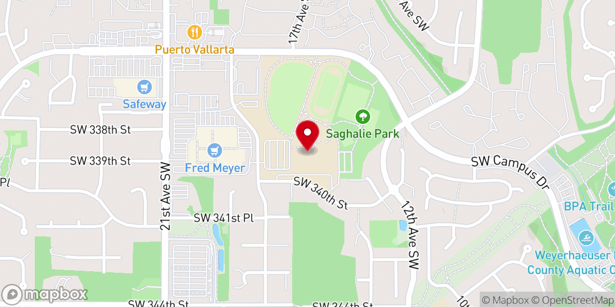 Map showing location of Soma Church Federal Way