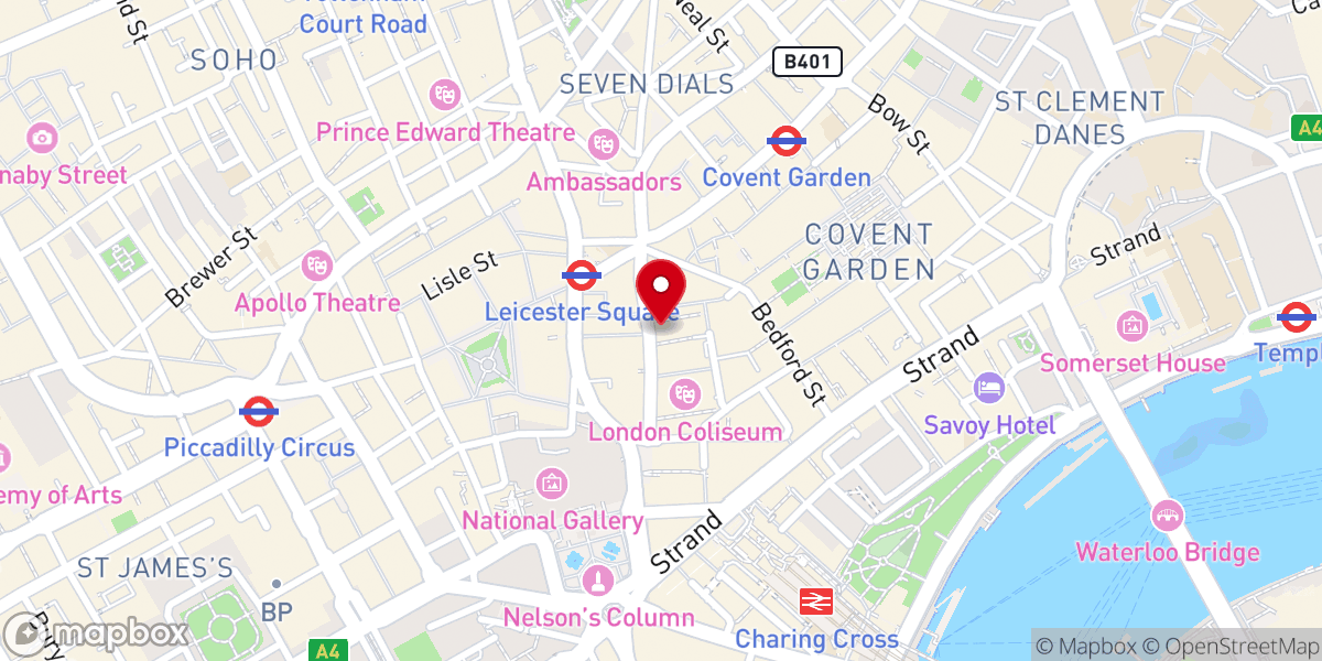 Map showing location of Friends Meeting House