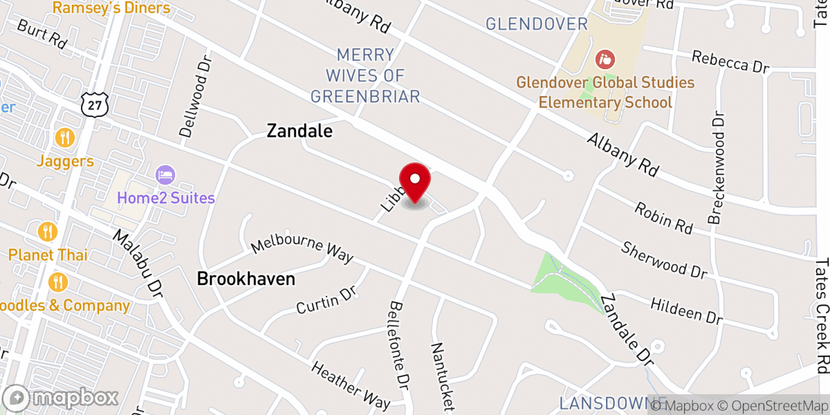Map showing location of St. Michael the Archangel Episcopal Church