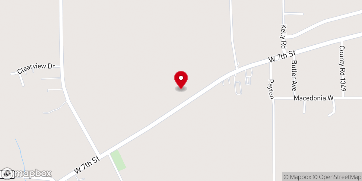 Map showing location of Victory Christian Church