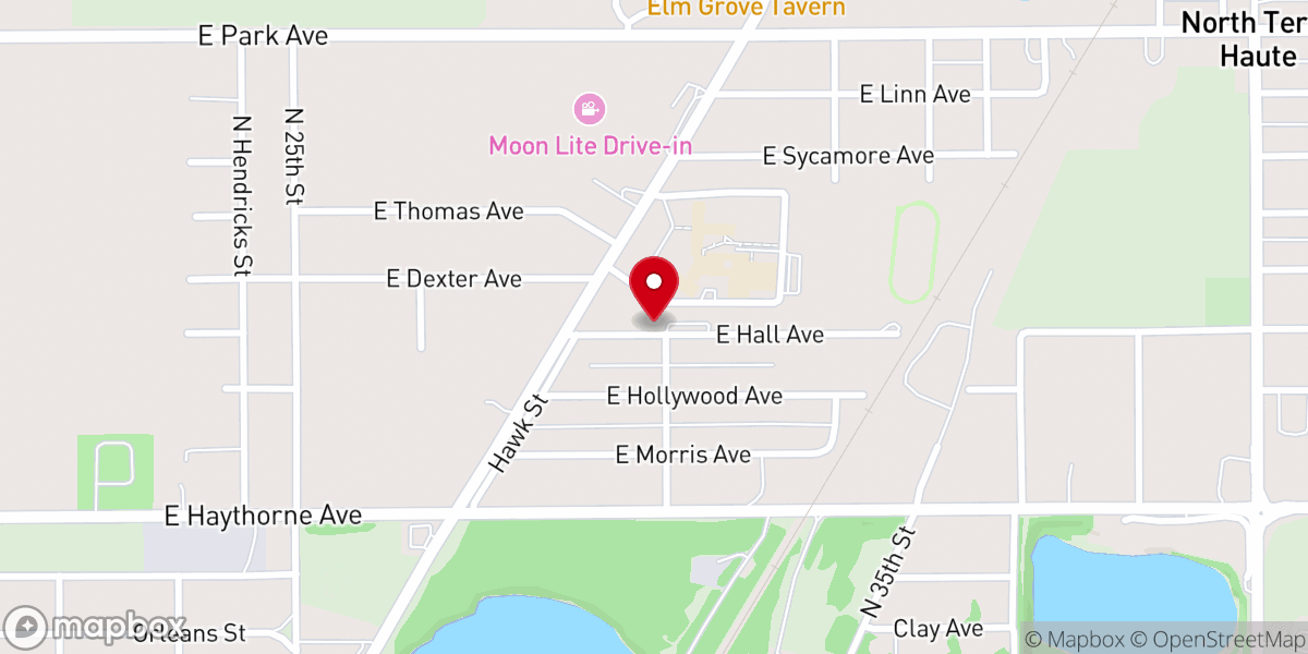 Map showing location of Valley Church