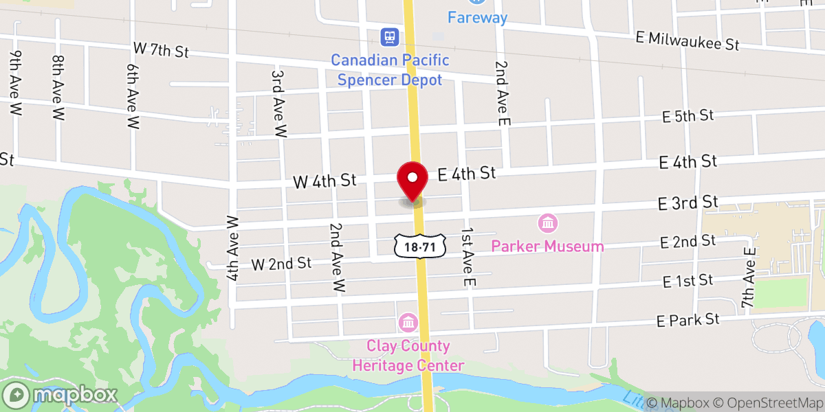 Map showing location of The Butchery on Grand