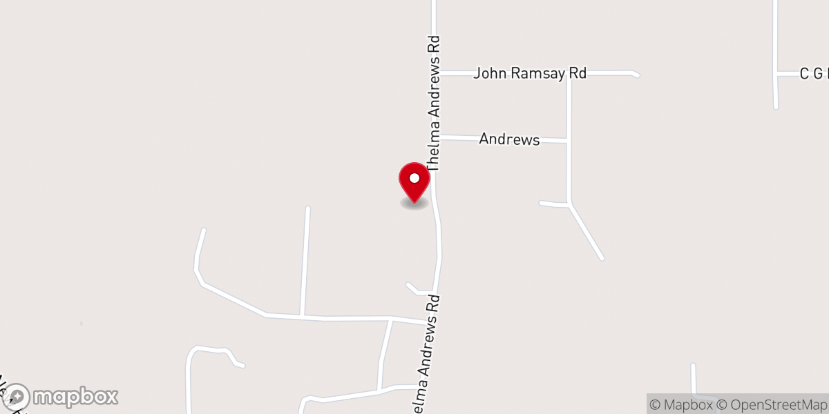 Map showing location of New Zion Baptist Church