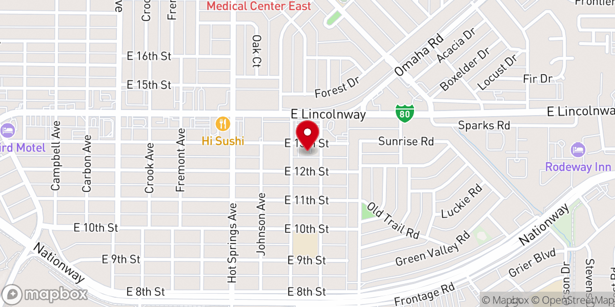 Map showing location of Son Rise Church