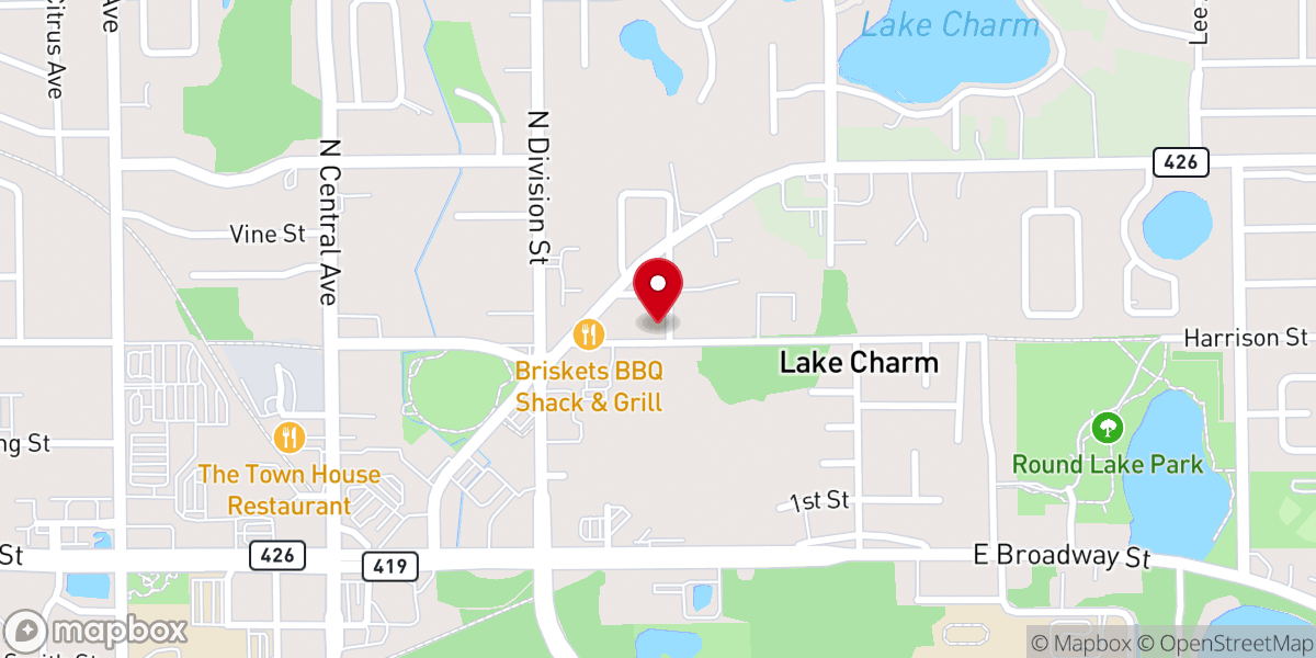 Map showing location of Grant Chapel Ame Church