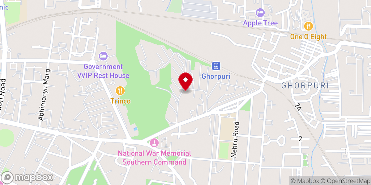 Map showing location of St. John's Telugu Church ( C.N.I )