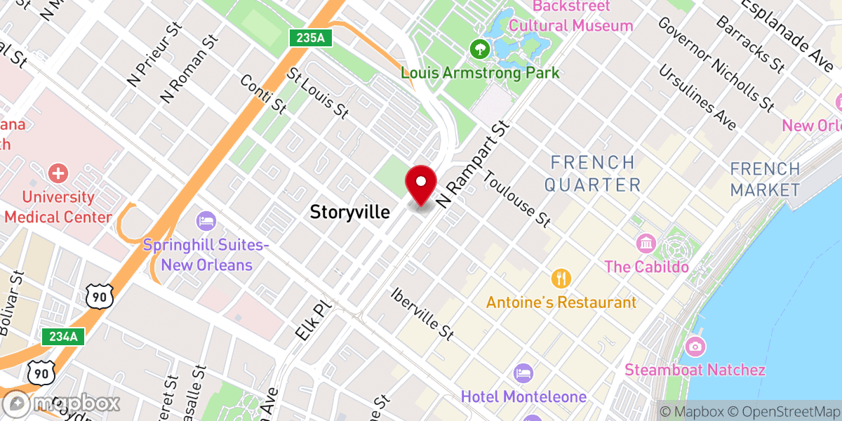 Map showing location of Our Lady of Guadalupe Church & International Shrine of St. Jude