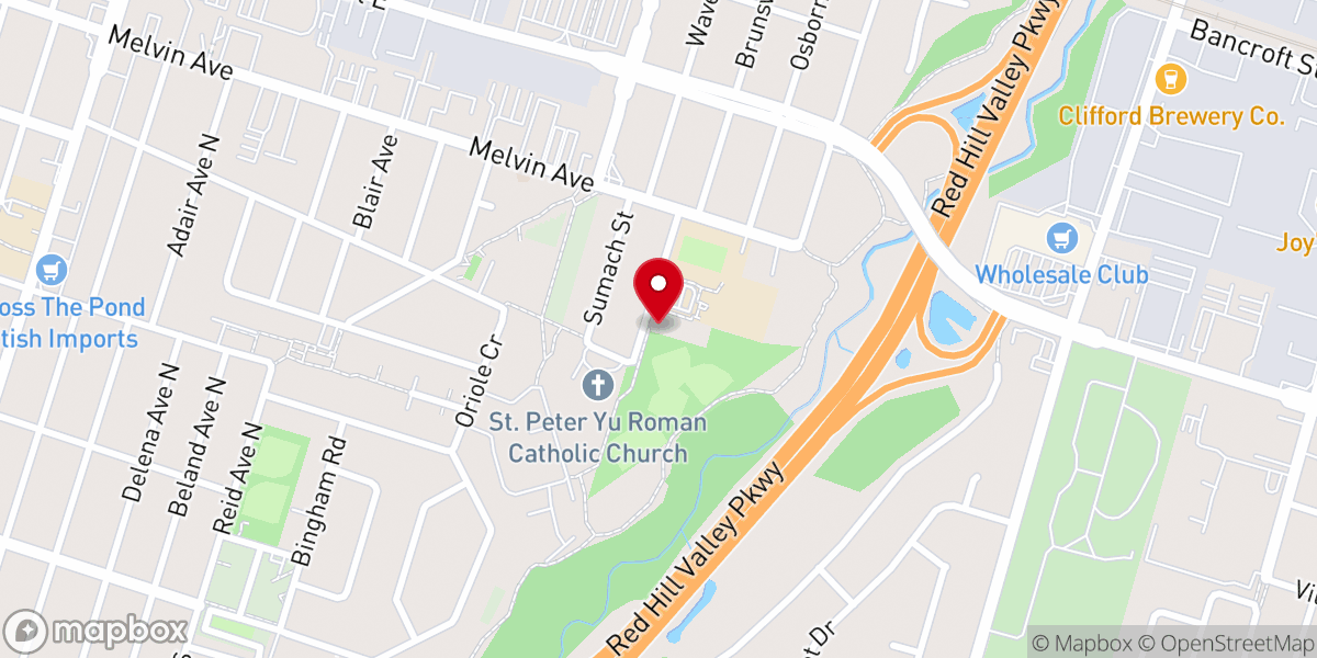 Map showing location of Bethsaida Pentecostal Church