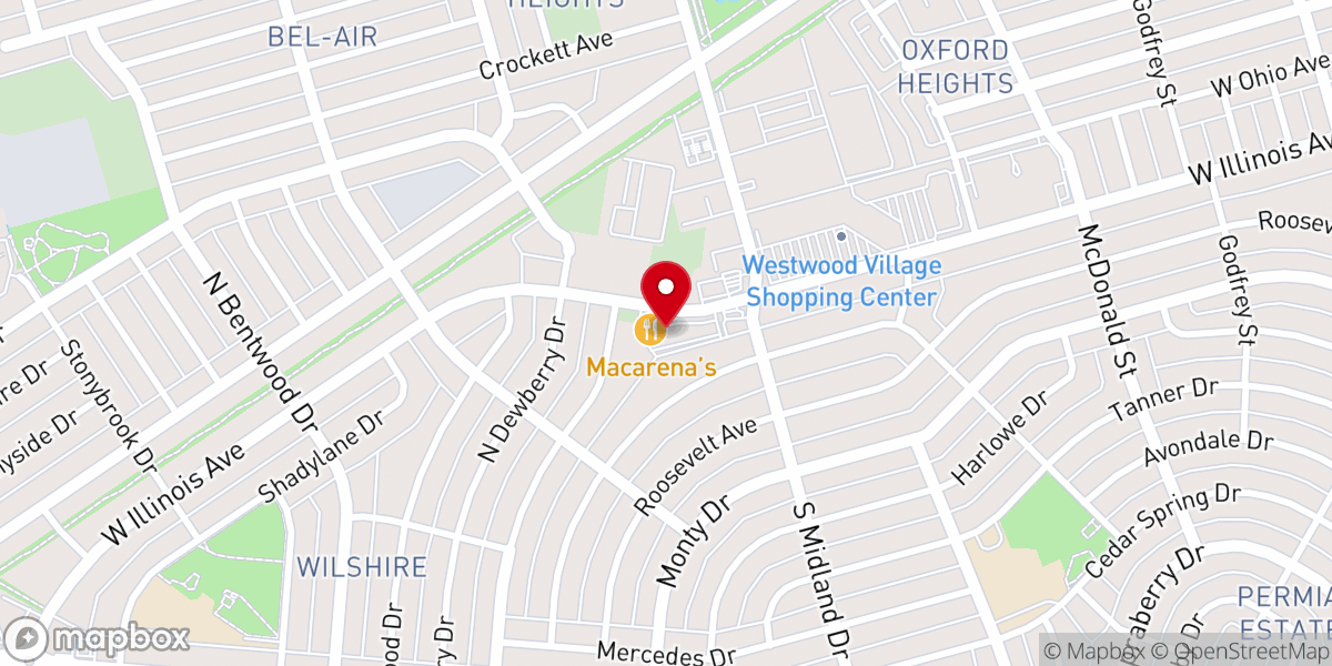 Map showing location of The Potter's House Christian Church