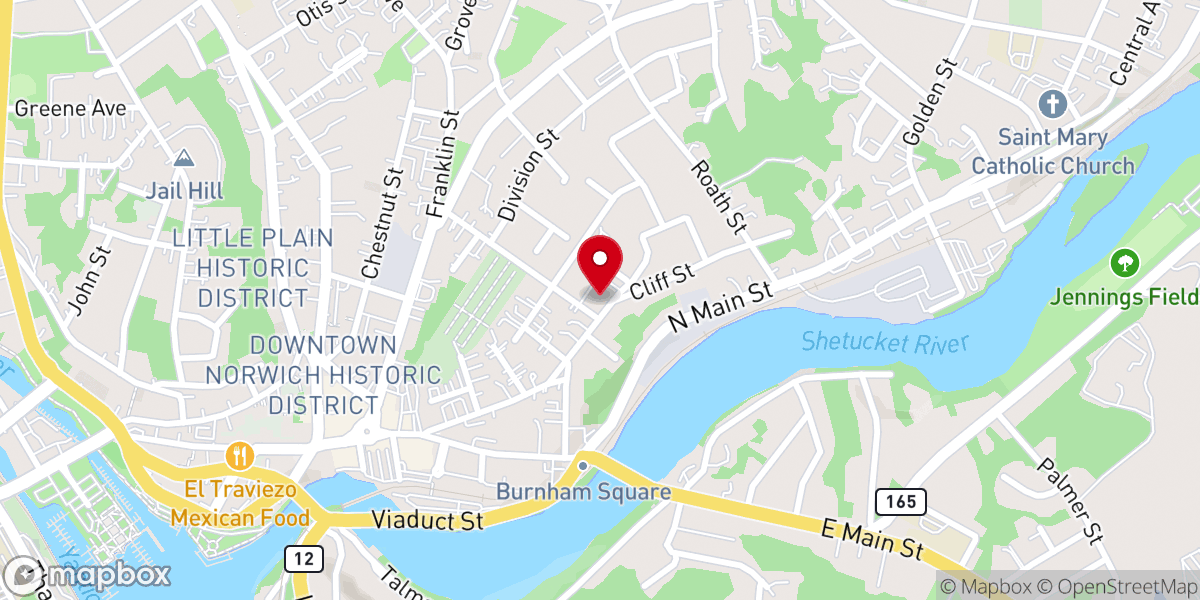 Map showing location of Saint Joseph Catholic Church