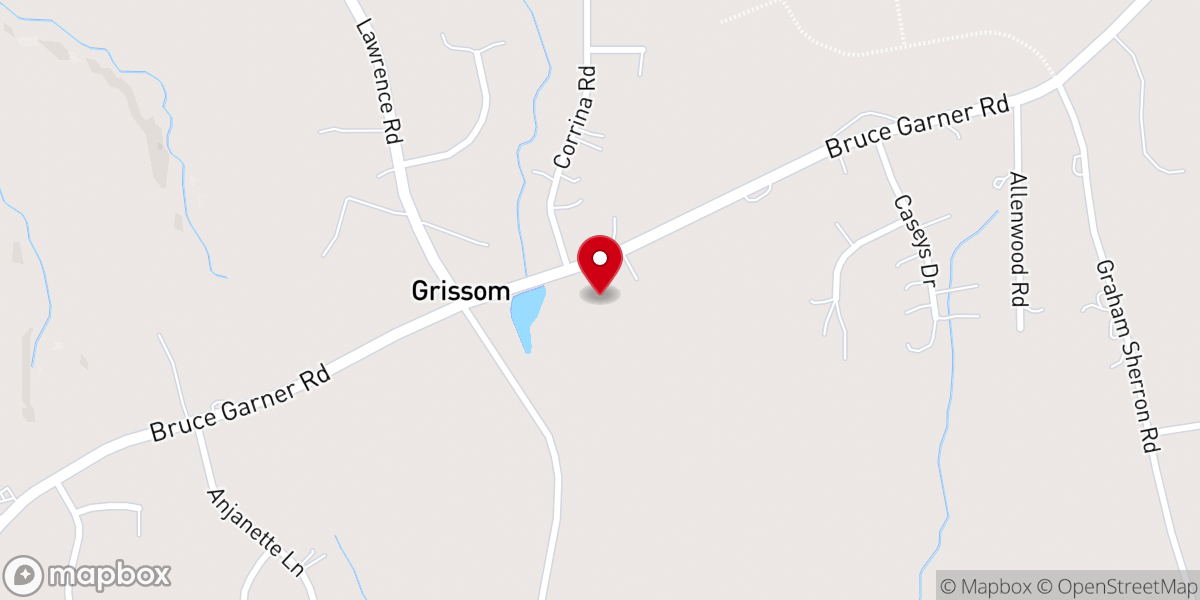 Map showing location of Mary's Chapel Baptist Church