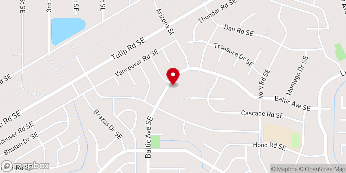 Map showing location of South Albuquerque Cooperative Ministry NP