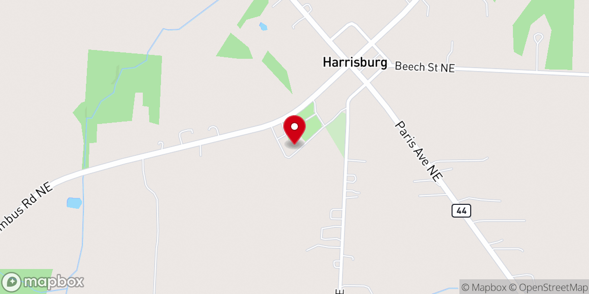 Map showing location of Sacred Heart of Mary Bingo Hall
