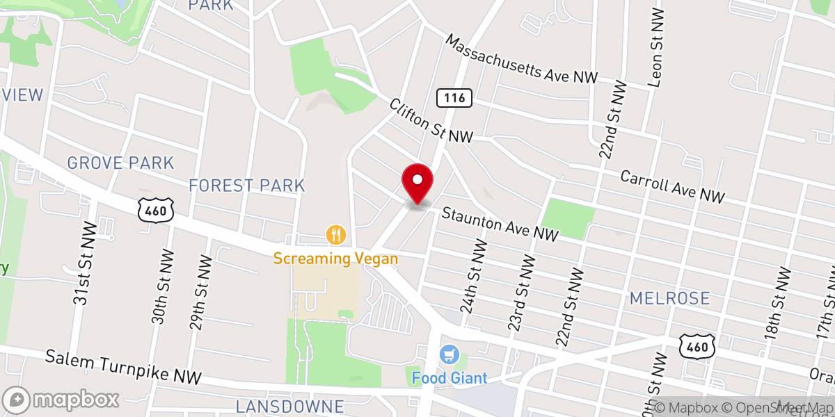 Map showing location of Church of the Living God