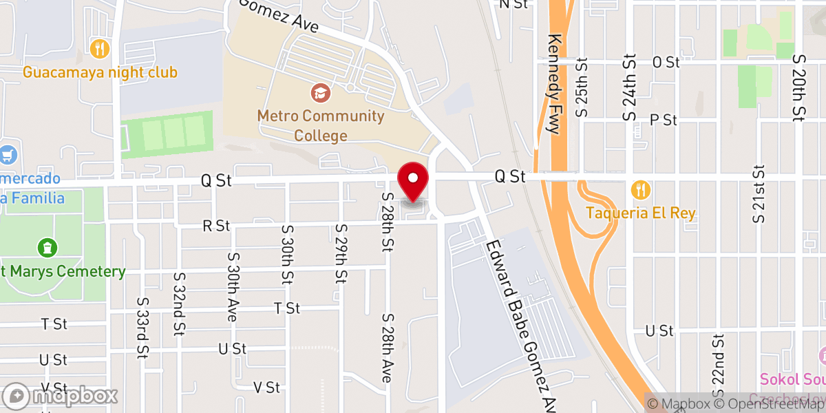 Map showing location of Living Hope United Methodist Church