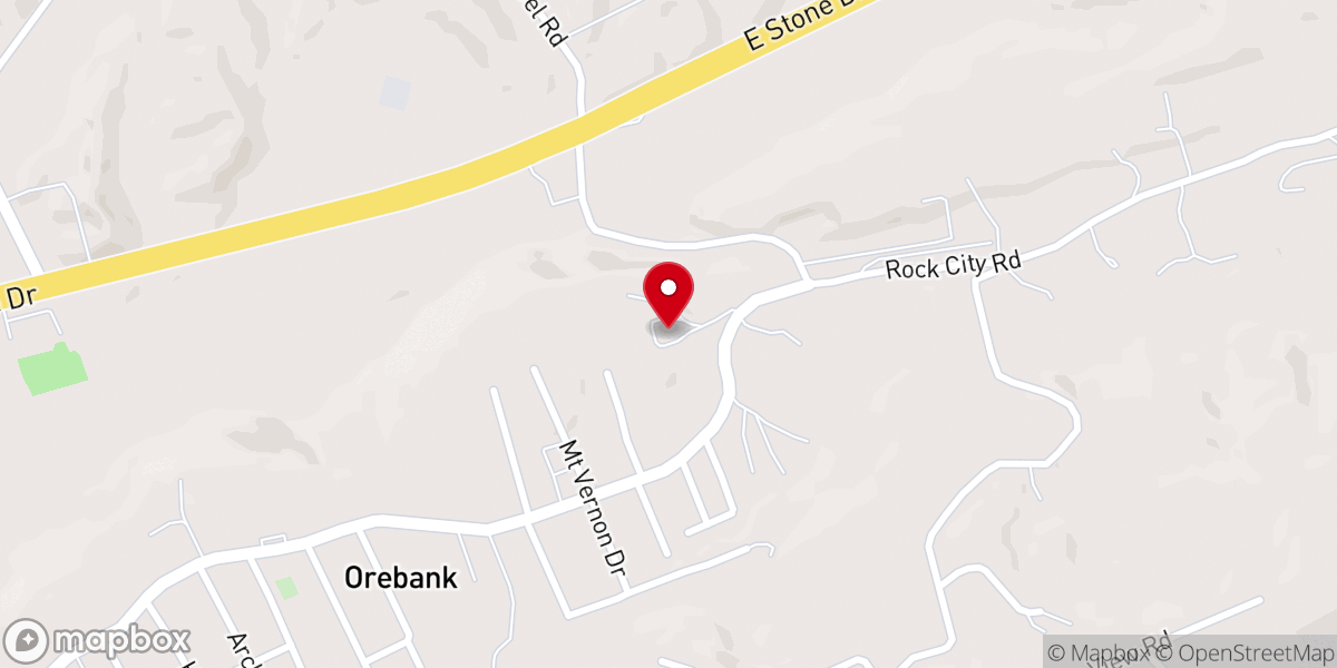 Map showing location of Reedy Creek Church