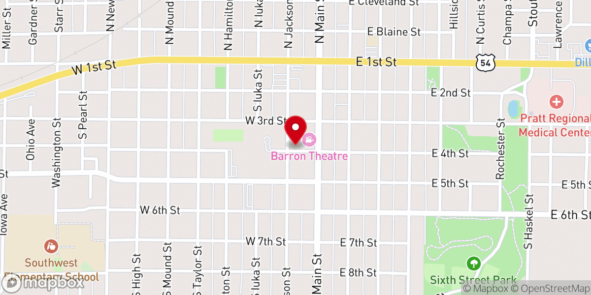 Map showing location of Parrish Lofts